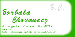 borbala chovanecz business card